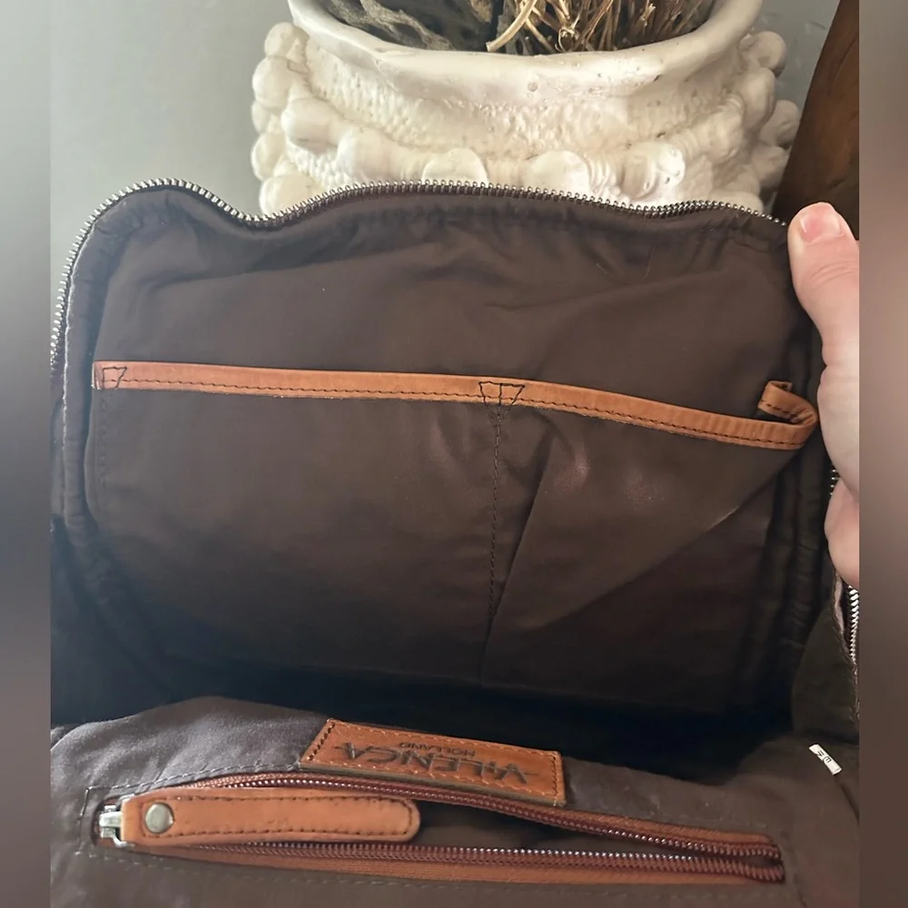 Vilencia Woven Leather Back Pack NWT - Picture 7 of 10